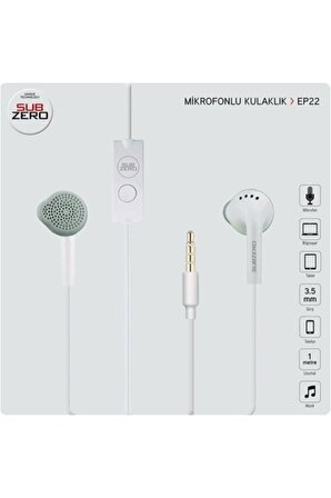 Ep22 Mikrofonlu Kulak Içi Kulaklık-beyaz