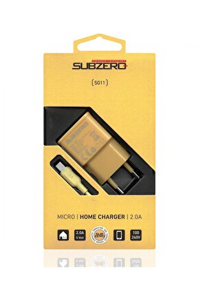 Subzero SG11 Micro USB Hızlı Şarj Aleti Sarı