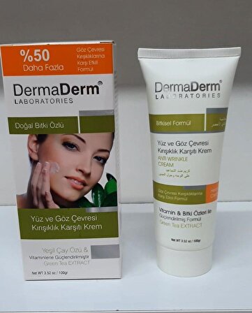 Dermaderm Kırışıklık Giderici Krem 100 gr. % 100 Orjinal Ürün Garantili