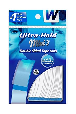 Walker Tape Ultra Hold Mini's Protez Saç Bandı 3/4 X 3(1,90-7,62 cm) 36 adet(72 parça)