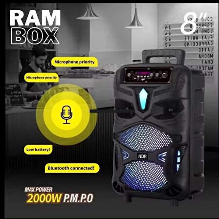Rambox P-44 TAŞINABILIR Bluetooth Hoparlör Ses Sistemi