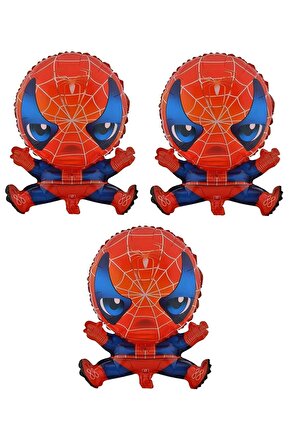 Spiderman 3 Adet Büyük Boy 41cmx56cm Folyo Balon (HELYUM) No:5