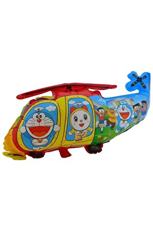 Doraemon Helikopter Kırmızı Büyük Boy 40cmx68cm Folyo Balon (helyum) No:14