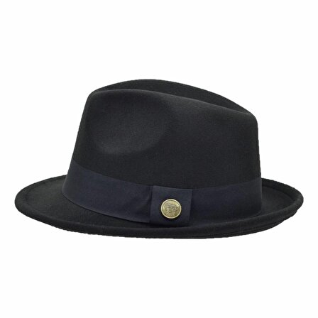 Fötr Fedora Şapka Panama Kasket Siyah