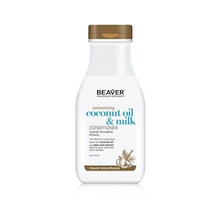 Beaver Coconut Oil & Milk Canlandırıcı Tüm Saç Tipleri İçin Saç Kremi 350 ml
