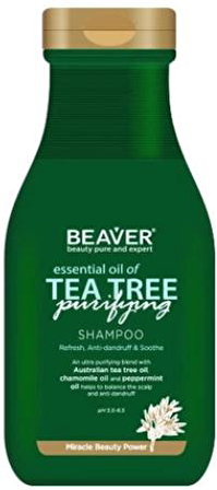 Beaver Tea Tree Tüm Saçlar İçin Canlandırıcı Avustralya Çay Ağacı Yağlı Şampuan 350 ml
