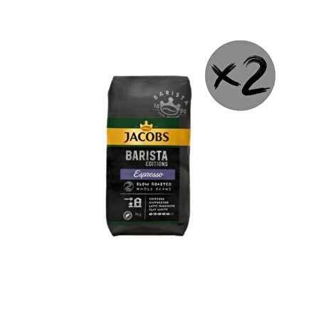 Barista Editions %100 Arabica Espresso Çekirdek Kahve 2 x 1 KG
