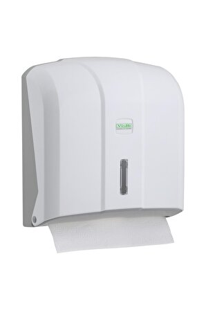 Vialli KH300 Z Katlı Kağıt Havlu Dispenseri 300'lü Beyaz