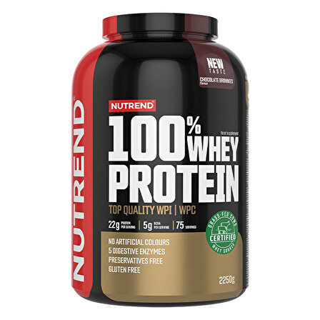Nutrend %100 Whey Protein 2250 Gr - ÇİKOLATA BROWNİE