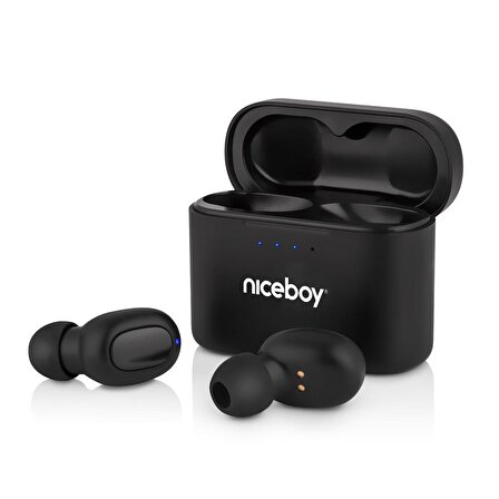 Niceboy HIVE Podsie 3 Siyah Kablosuz Bluetooth 5.1 35 Saat Pil Ömürlü Kulaklık