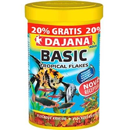 Dajana Basic Flakes Akvaryum Balık Yemi 250 ml + 50 Ml 60 Gr