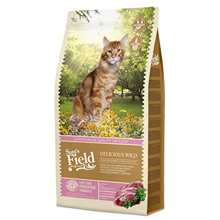 Sam's Field Seçici Kediler İçin Ördekli Kedi Maması 7.5 Kg