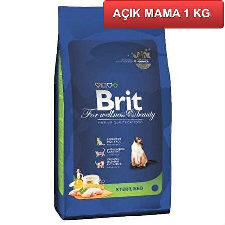 Brit Premium Sterilised Kısırlaştırılmış Kedi Maması 1 Kg AÇIK