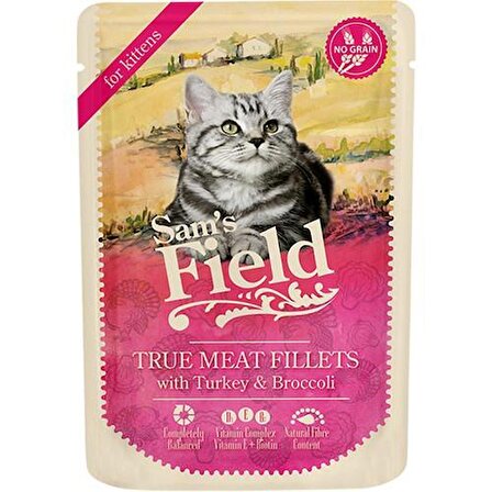 Sams cat pouch kittens with Turkey/broccoli 85 g SKT: 07/2024