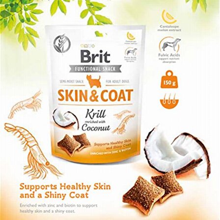 Brit Care Skin Coat Hindistan Cevizi - Karides Yetişkin Ödül Maması 150 gr 