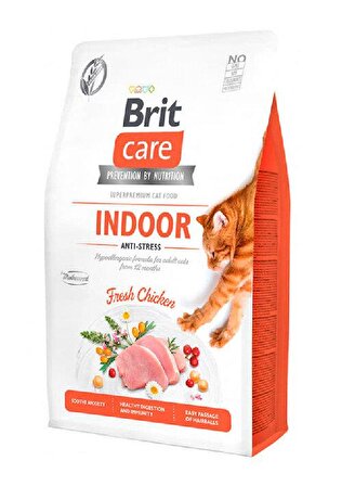 Brit Care Indoor Anti Stress Tavuk Etli Tahılsız Kedi Maması 2 Kg