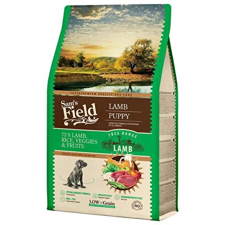 Sam's Field Puppy Hypo-Allergenic Kuzu Etli Düşük Tahıllı Yavru Köpek Maması 2.5 Kg