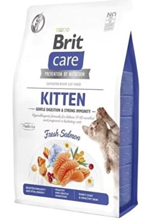 Brit Gentle Digestion & Strong Immunity Somonlu Tahılsız Yavru Kedi Maması 7 Kg