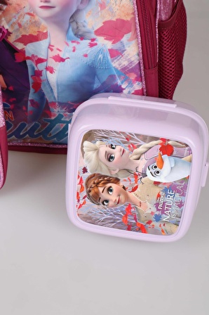 COOL GIRL LİSANSLI FROZEN ELSA OKUL ÇANTASI,BESLENME ÇANTASI VE BESLENME KUTUSU SETİ