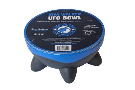Kiwi Walker UFO Devrilmeyen Mama Su Kabı 750 ml Mavi