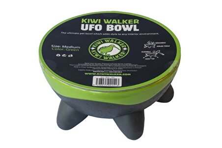 Kiwi Walker UFO Devrilmeyen Mama Su Kabı 750 ml Yeşil