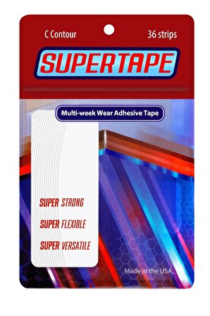 True Tape SUPERTAPE Protez Saç Bandı 36 Adet Oval (2cm x 7,5cm) 3/4"C 