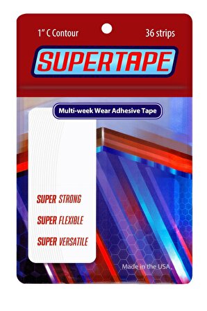 True Tape SUPERTAPE Protez Saç Bandı 36 Adet Oval (2,5cm x 7,5cm) 1"C 
