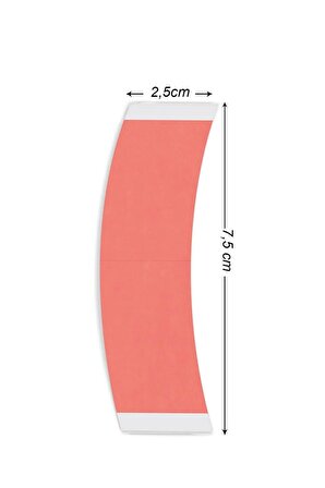 True Tape Red-E Tape Protez Saç Bandı Oval Geniş " 1C Contour " (2.5 Cm X 7.5 Cm) 36 Adet