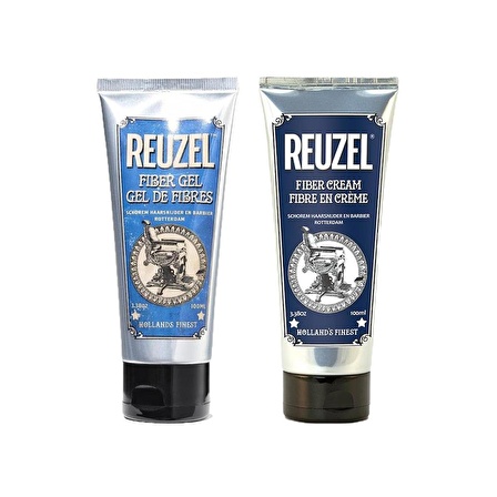 Reuzel Fiber Gel Saç Şekillendirici Jel 100ML + Fiber Cream Saç Şekillendirici Krem 100ML 2li Saç Şekillendirme Seti