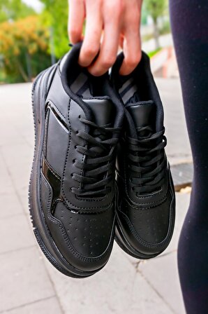 Bluefeet BF59 Siyah Kadın Spor Kalın Taban Ayakkabı