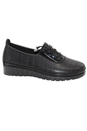 Bluefeet 0110 Siyah Rahat Taban Kadın Günlük Ayakkabı