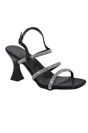 Bluefeet K035 Siyah Günlük 8 Cm Klasik Topuk Kadın Ayakkabı