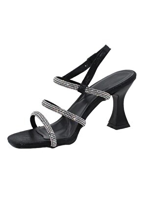Bluefeet K035 Siyah Günlük 8 Cm Klasik Topuk Kadın Ayakkabı
