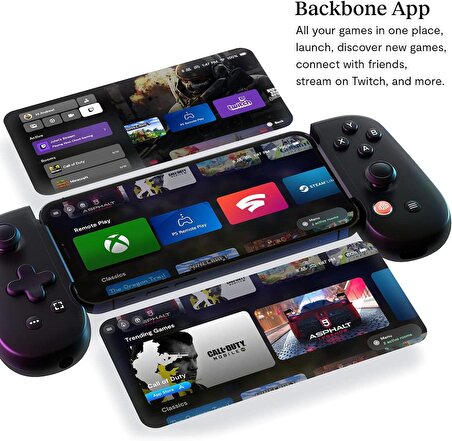 Backbone One, Gen1 Xbox Edition İOS - Lightning Mobil Gaming Controller BB-02-B-X – Siyah