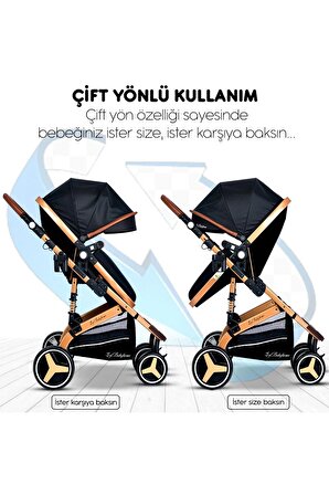 Bh-945 Paris Amortisörlü Travel Sistem Bebek Arabası