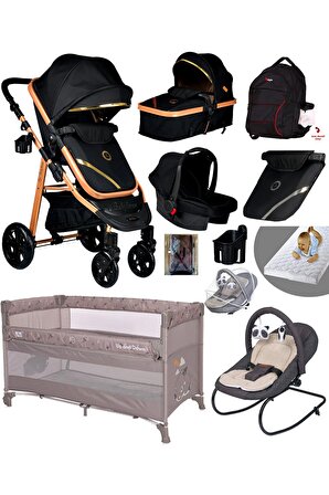 Yeni Full Takım 10 In 1 940 Travel Sistem Bebek Arabası Anne Yanı Park Yatak Beşik Ve Ana Kucağı