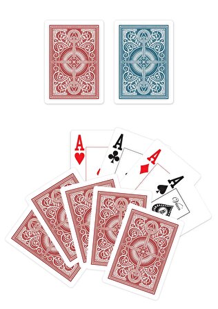 Poker Çip Set 200'lük - Çuha Ve 2 Deste Vegas Poker Plastik Oyun Kağıdı Hediyeli