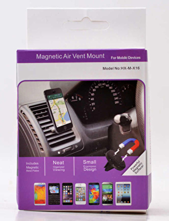 Zore Magnetic Air Vent Mount X16 Petek Araç Telefon Tutucu Universal