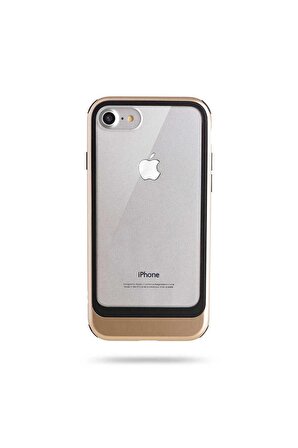 Apple iPhone 8 Uyumlu Kılıf Roar Ace Hybrid Ultra Thin Kapak Gold