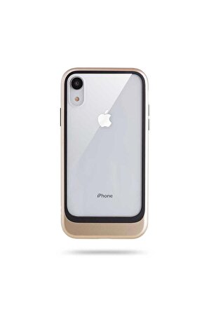 Apple iPhone XR Uyumlu Kılıf Roar Ace Hybrid Ultra Thin Kapak Gold