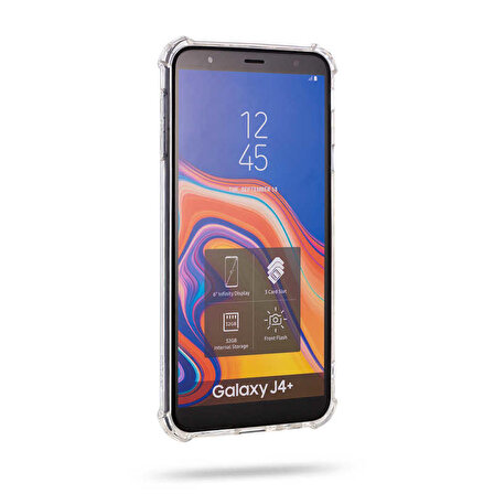 Samsung Galaxy J4 Plus Uyumlu Kılıf Roar Armor Gel Kapak