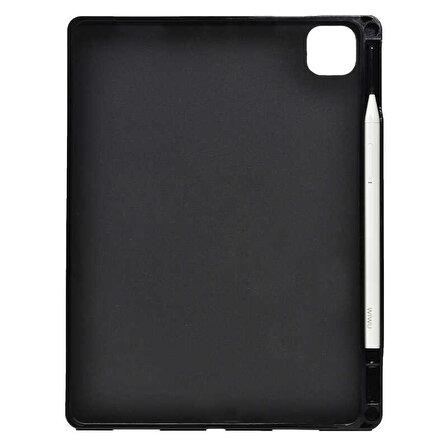 Apple iPad Pro 11 (2.Nesil) Uyumlu Zore Kalemli Tablet Silikon (Siyah)
