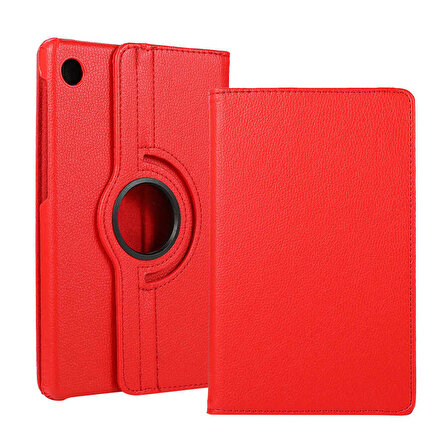 Huawei MatePad T8 Uyumlu Zore Dönebilen Standlı Kılıf (Kırmızı)