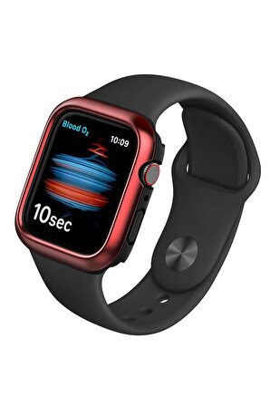 Apple Watch 44mm Uyumlu Araree Amy Akıllı Saat Koruyucu Kırmızı