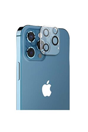 Apple iPhone 12 Pro Max Uyumlu Araree C-Subcore Temperli Kamera Koruyucu Renksiz
