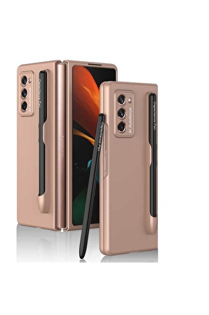 Samsung Galaxy Z Fold 2 Uyumlu Kılıf Zore Espen Kılıf Rose Gold