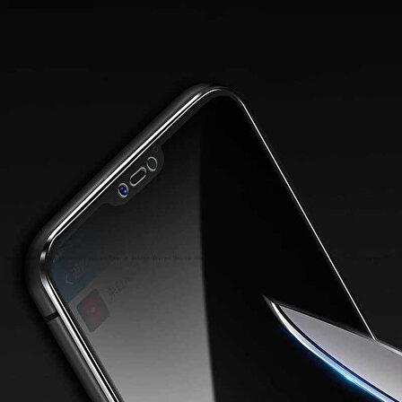 Huawei P20 Pro Uyumlu Davin 5D Privacy Cam Ekran Koruyucu
