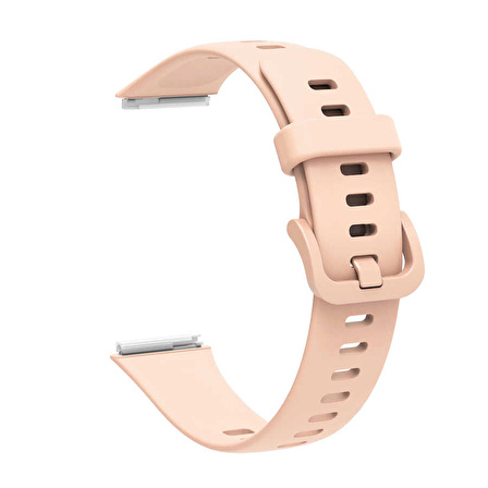 Huawei Band 7 Uyumlu KRD-71 Silikon Kordon (Pembe Açık)