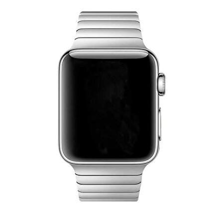 Apple Watch Ultra 49mm Uyumlu Kordon KRD-35 Metal Strap Kayış (Gümüş)