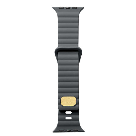 Apple Watch Ultra 49mm Uyumlu Zore KRD-73 Silikon Kordon (Gri)